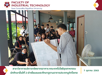 2nd year students, visited and studied
boutique hotel building. And listen to a
lecture on the design of renovating an
old building into a hotel Including
building management and expenses from
hotel owner